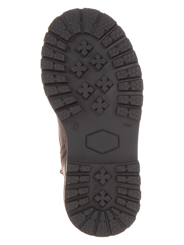POM POM Leder-Winterboots in Braun günstig kaufen