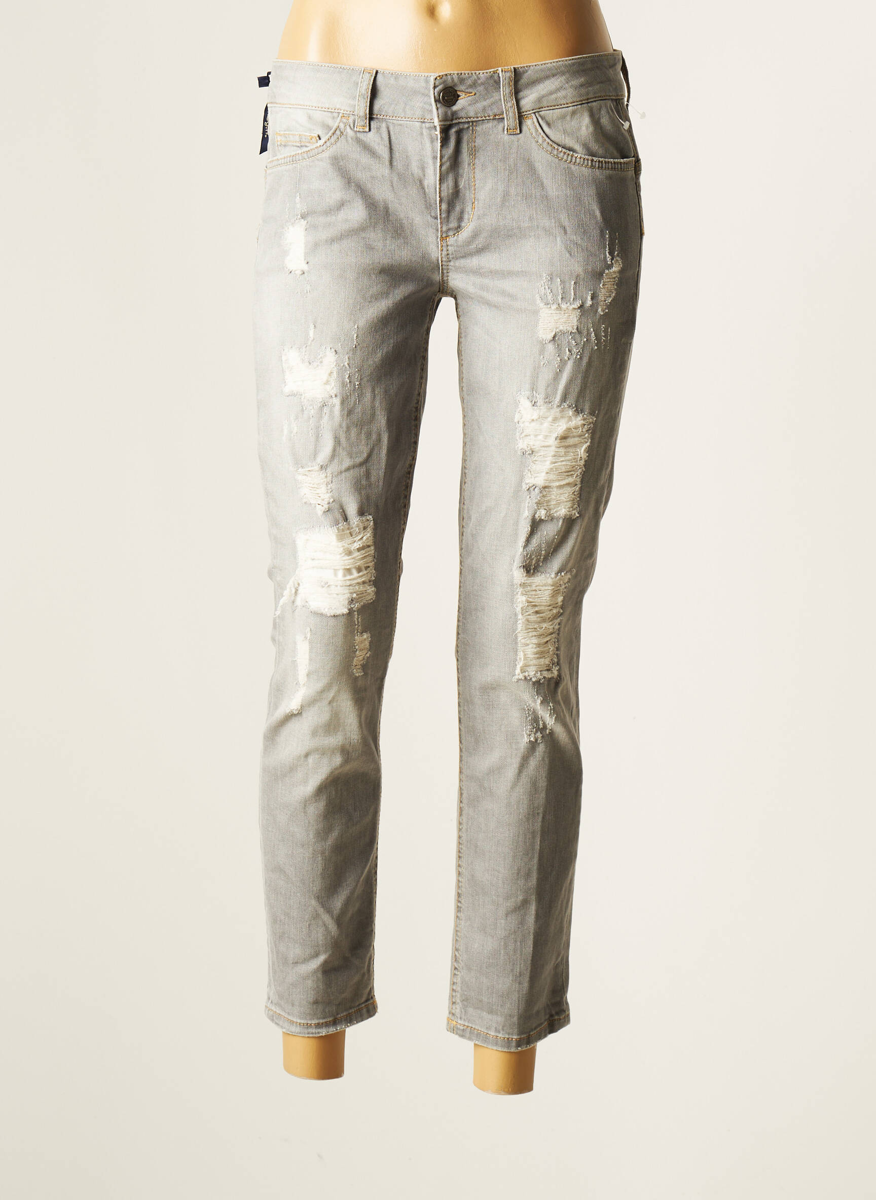 Liu Jo Jeans Coupe Slim Femme couleur gris