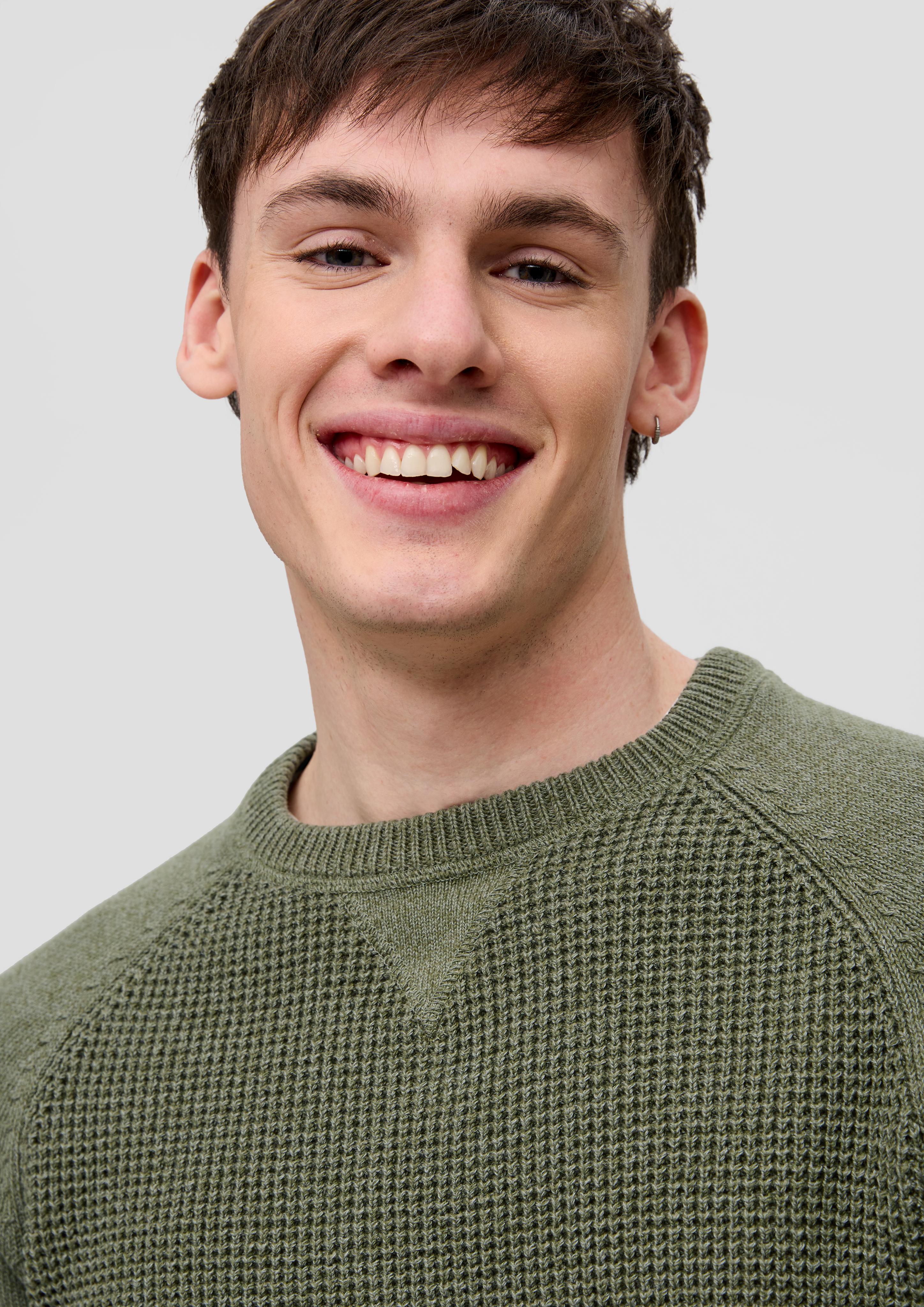 Strickpullover mit Raglanärmeln  2145183-79W0