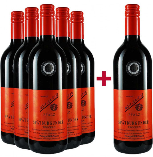 5+1 Paket Spätburgunder Spätlese trocken - Weingut Böll-Spieß