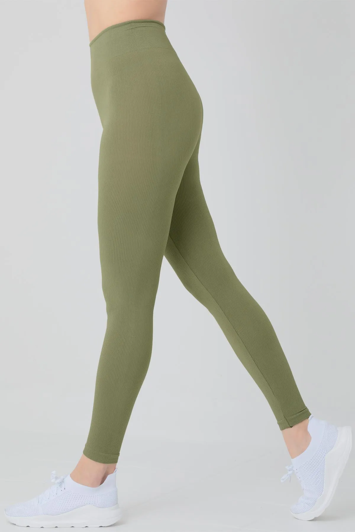 Doremi  Nahtlose gestrickte Leggings mit hoher Taille