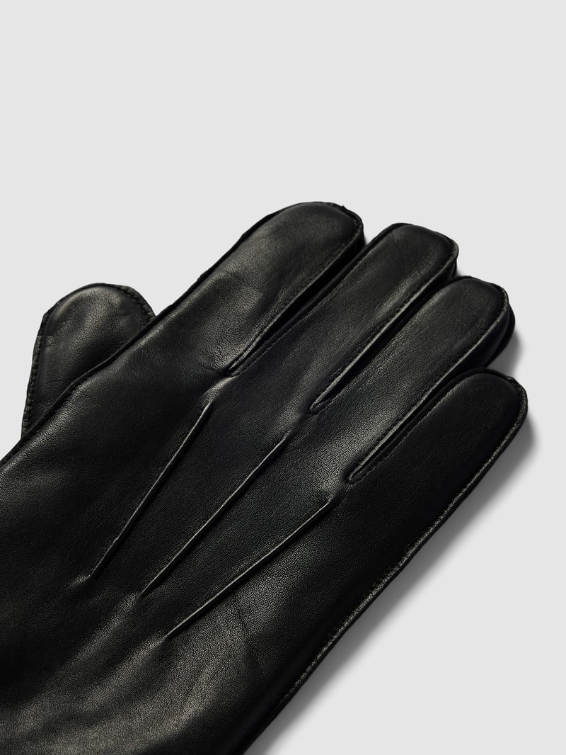 Handschuhe aus Leder in cognac