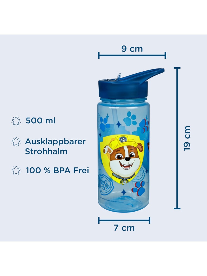 Paw Patrol Aero-Getränkeflasche 500 ml – Praktische Trinkflasche für Kinder in Blau günstig kaufen 500 ml