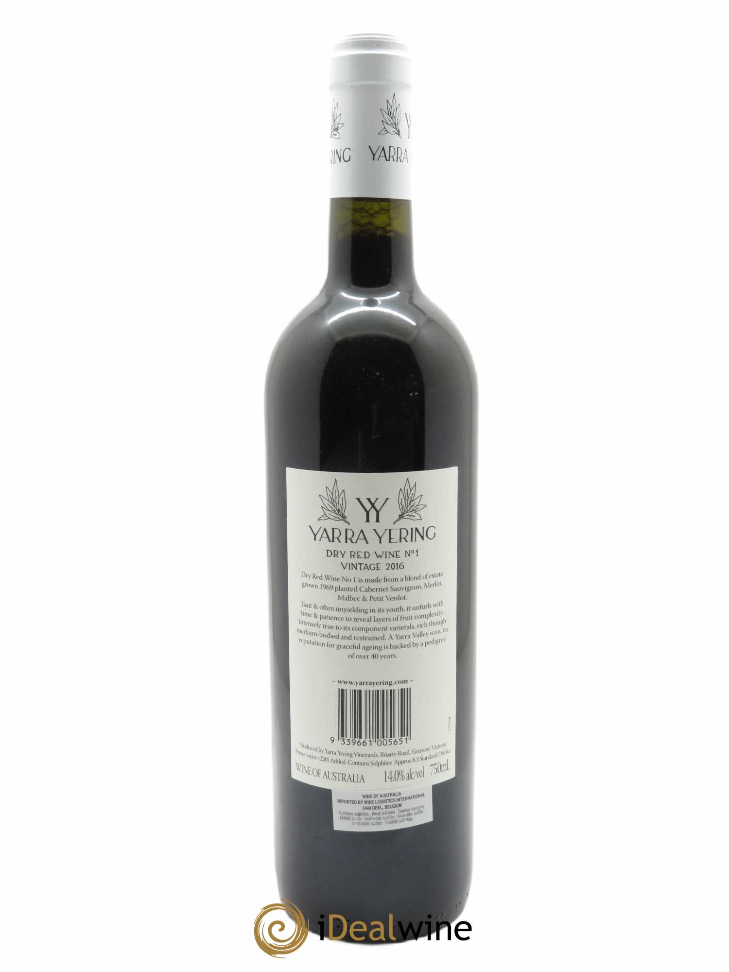 Yarra Valley Yarra Yering Vineyards Dry Red n°1  2016 - Lot de 1 Bouteille