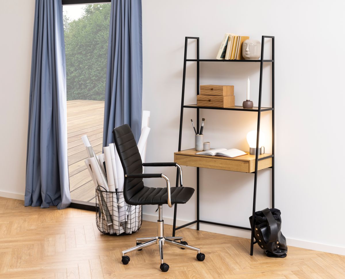 Wandregal Seaford mit Schubkasten Eiche 77 x 175 cm