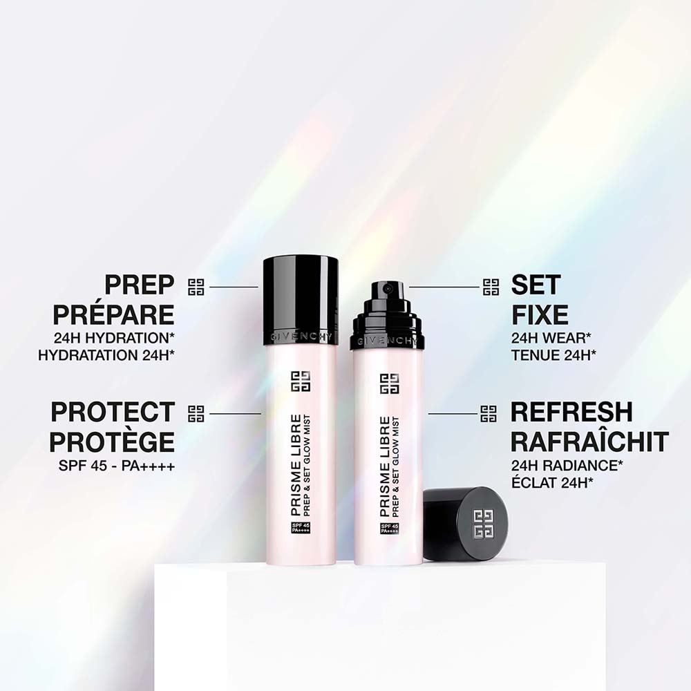 Givenchy Prisme Libre Prep & Set Glow Mist Spray base de teint et fixateur