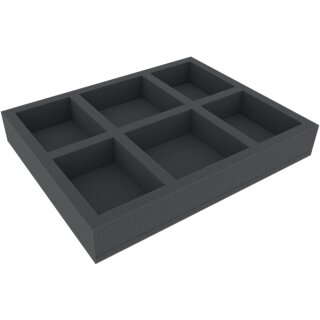 Feldherr 50 mm Full-Size Schaumstoffeinlage mit 6 Fächern