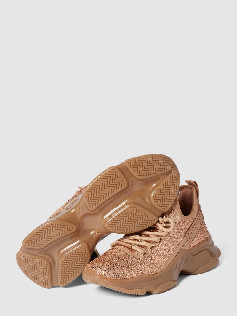 Sneaker mit Ziersteinbesatz Modell 'MAXIMA' in rose gold