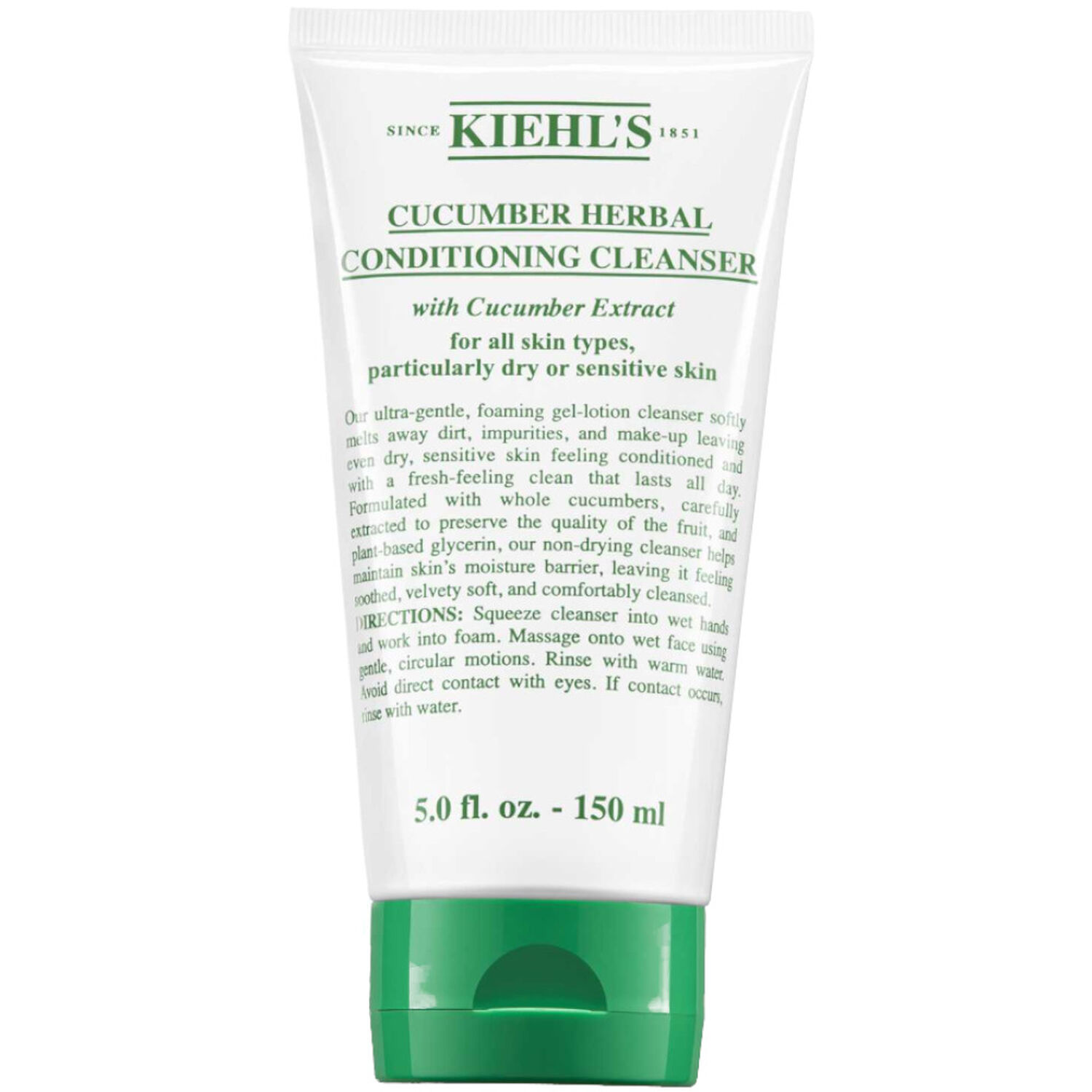 kiehl's Cucumber Herbal Nettoyant Visage au Concombre - Peaux Sensibles