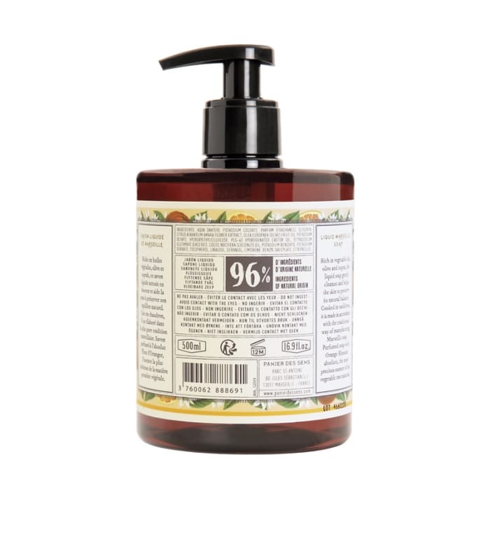 PANIER DES SENS-SAVON LIQUIDE DE MARSEILLE-Fleur d'Oranger
