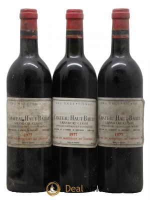 Château Haut-Bailly Cru Classé de Graves  1977 - Lot de 3 Bouteilles