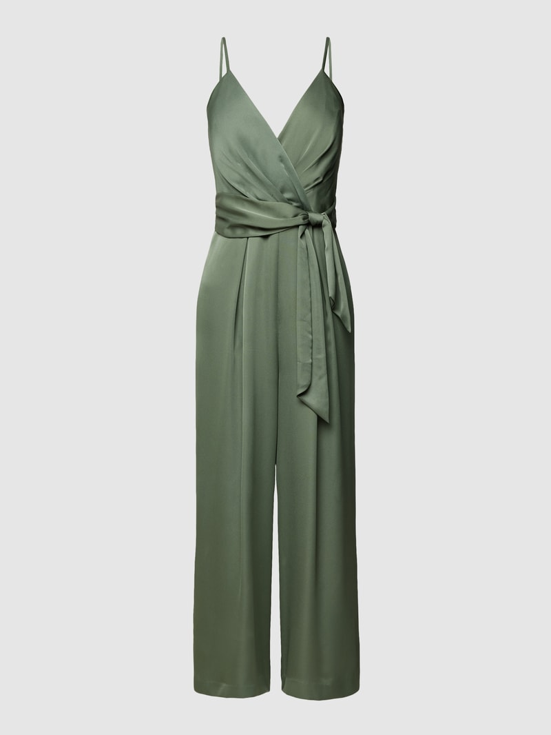 Jumpsuit mit Spaghettiträgern in grün