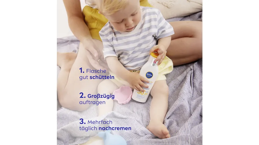 NIVEA SUN Kids sensitiv Schutz & Pflege 50+ Sonnenmilch 200 ml
