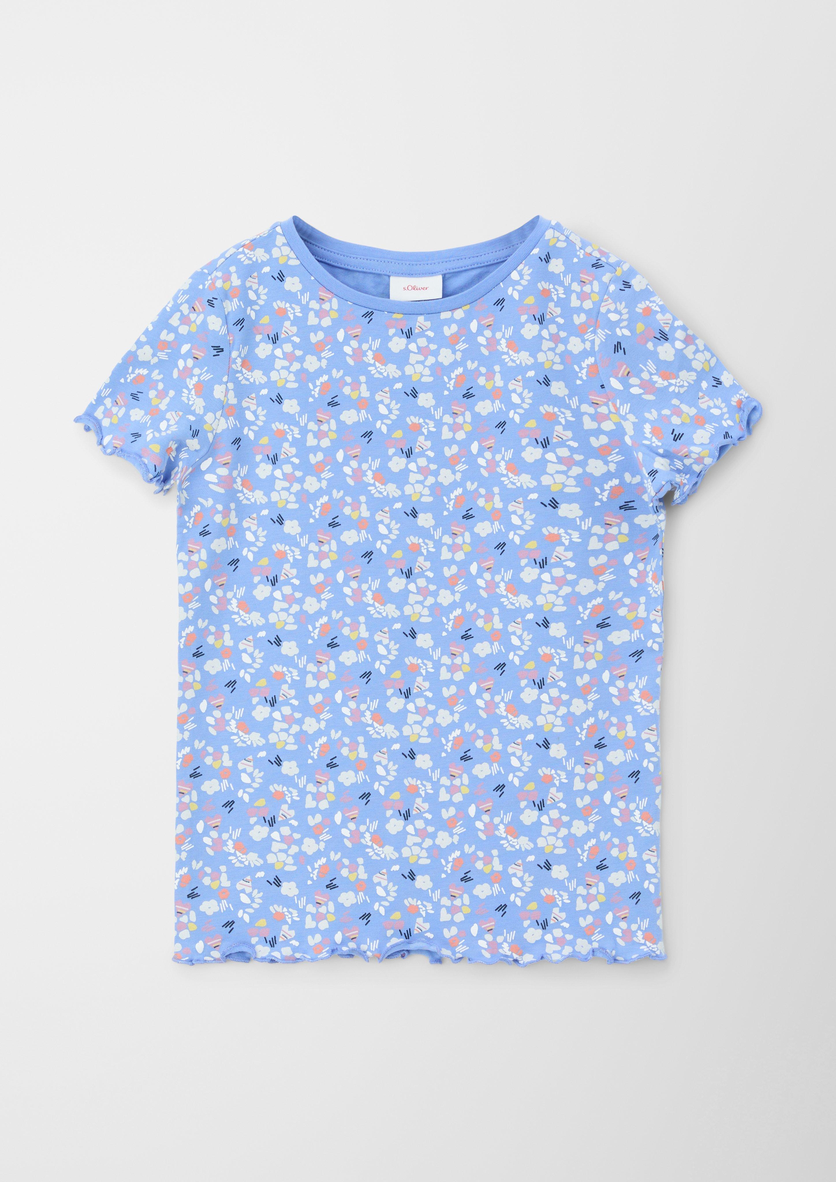 T-Shirt mit Wellensaum  2127379-53A5