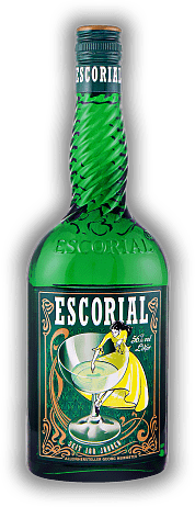 Escorial grün Escorial grün Dieser Likör-Klassiker ist ein herb-süßes Destillat aus Kräutern. 0,7	 Liter - Vol 56%