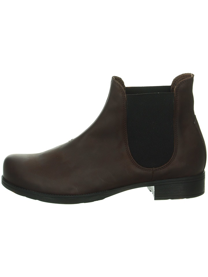 Think! Leder-Chelsea-Boots in Braun günstig kaufen