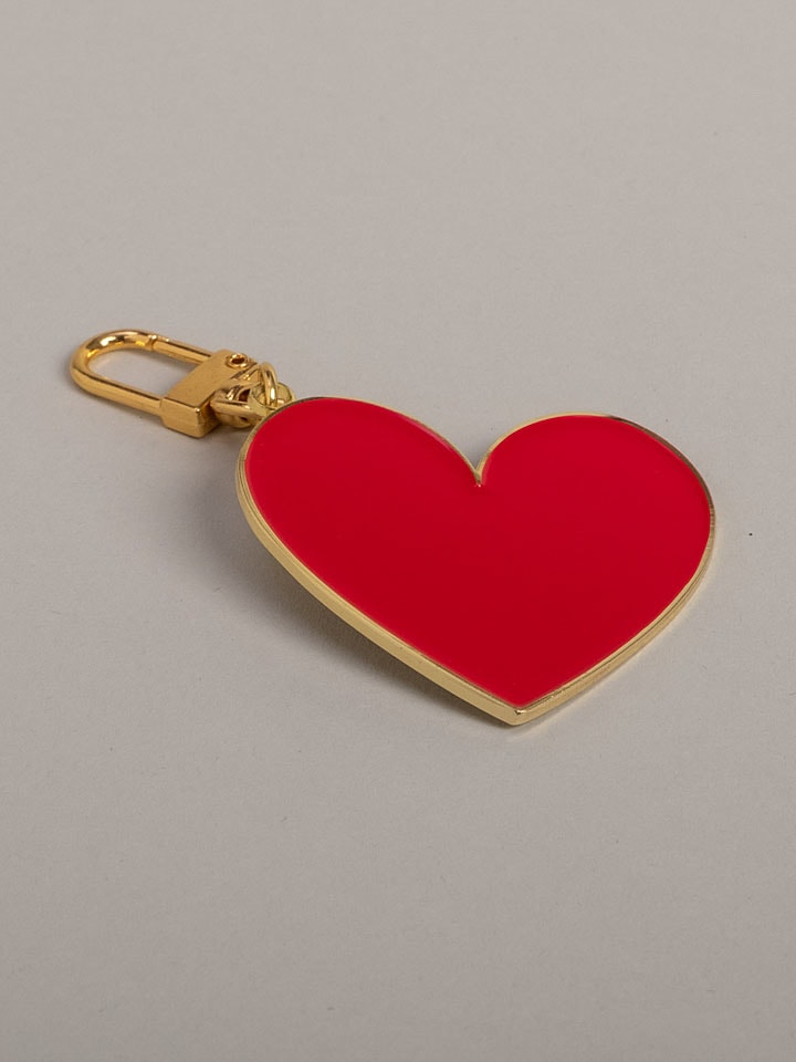 Eulenschnitt Schlüsselanhänger in Rot/ Gold - (L)6,7 cm günstig kaufen onesize