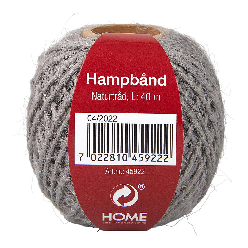 Home Bånd hamp 40 m natur
