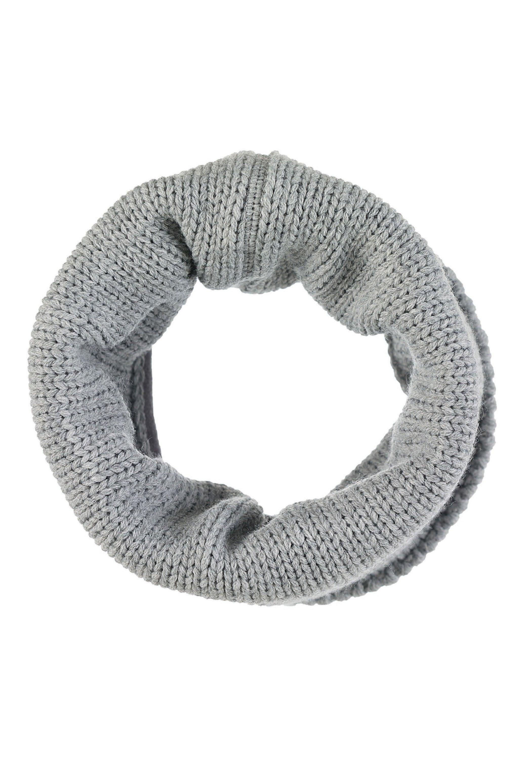 Strick-Schlupfschal glatt, mit Microfleece Futter