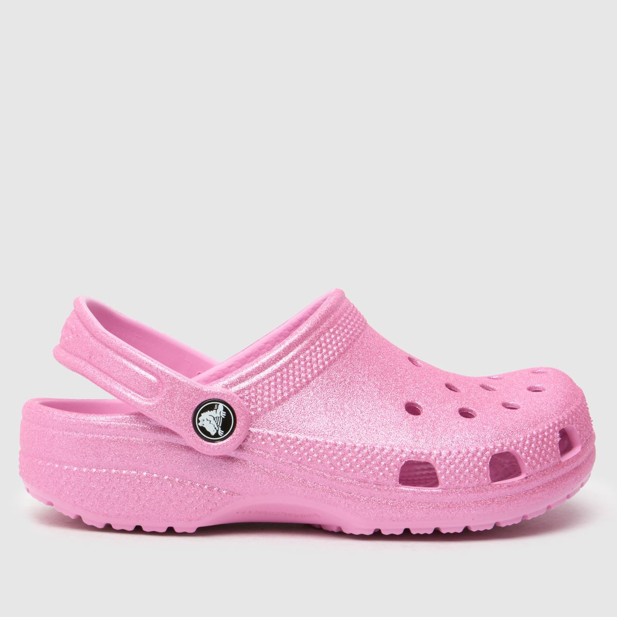 Crocs rózsaszín klasszikus csillámos klumpa lány junior szandál