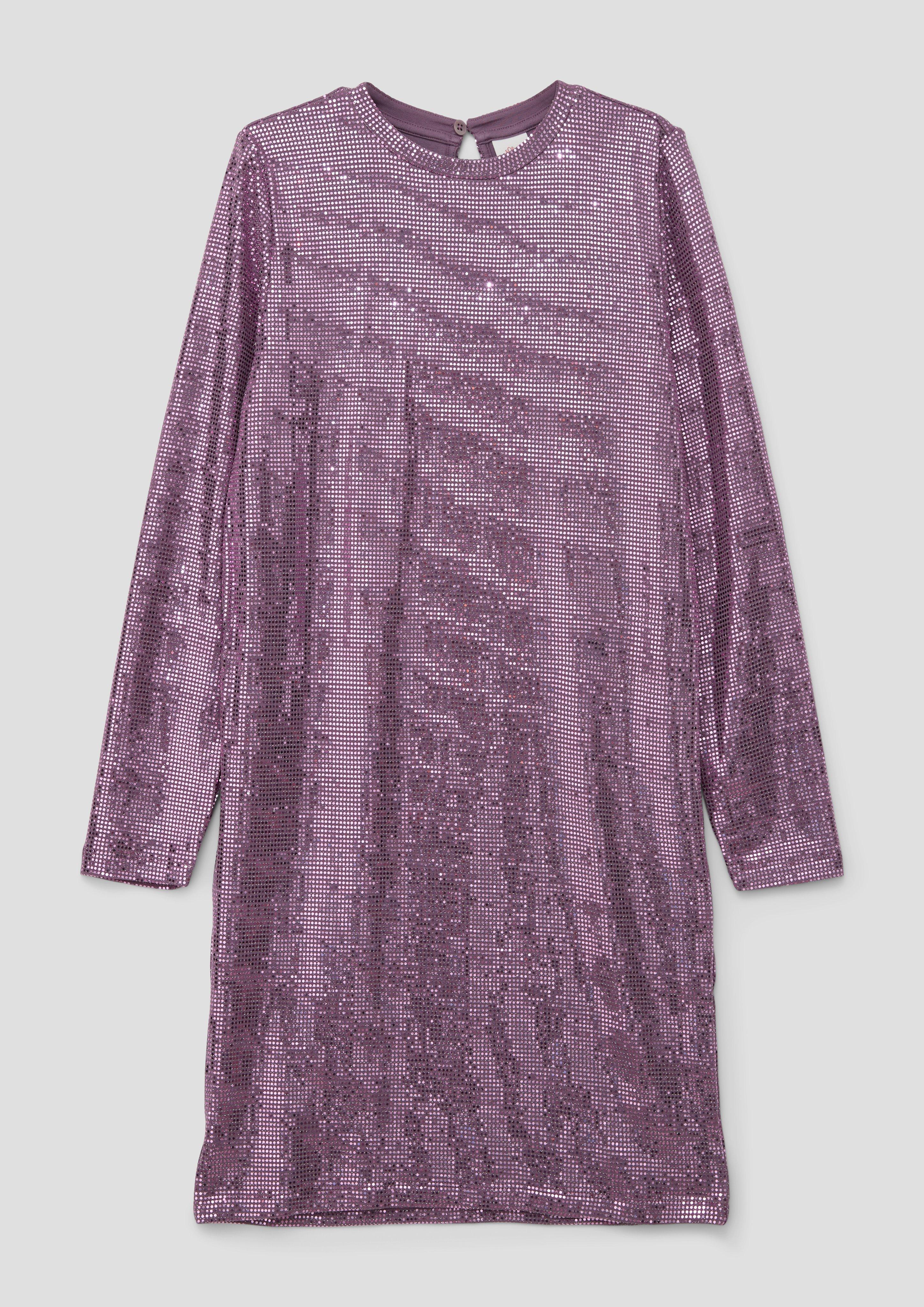 Jerseykleid mit Pailletten-Besatz  2137306-4758