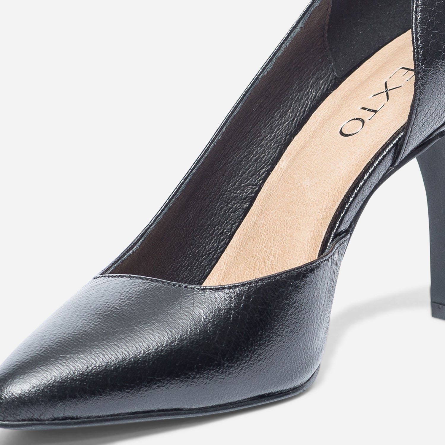 Stiletto TEXTO noir effet python