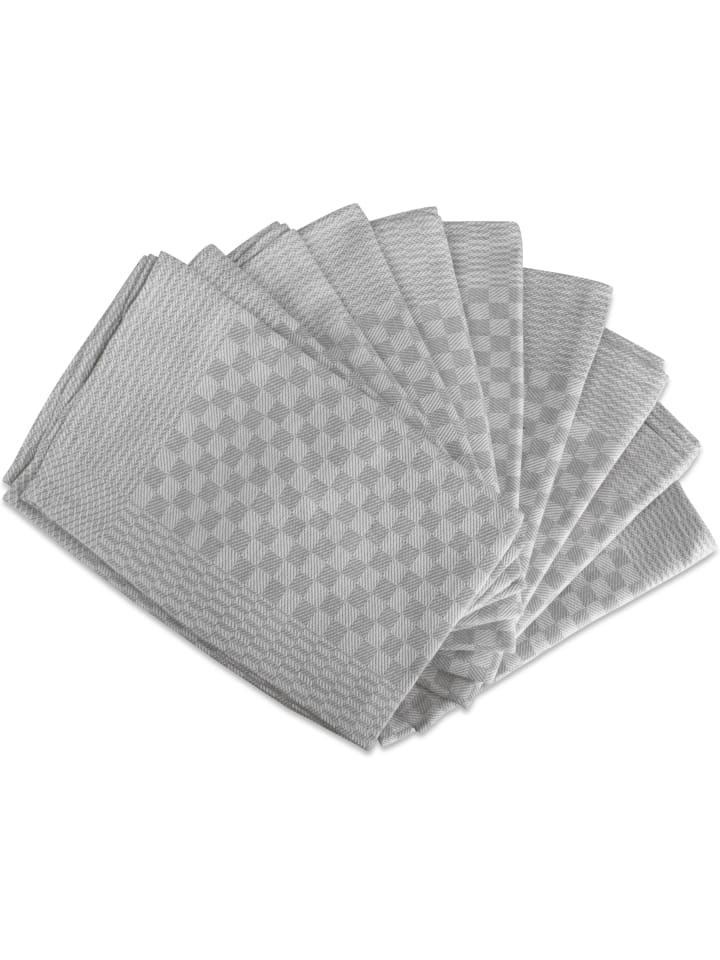Aspero 10 Geschirrhandtücher Xirus in Grau günstig kaufen onesize