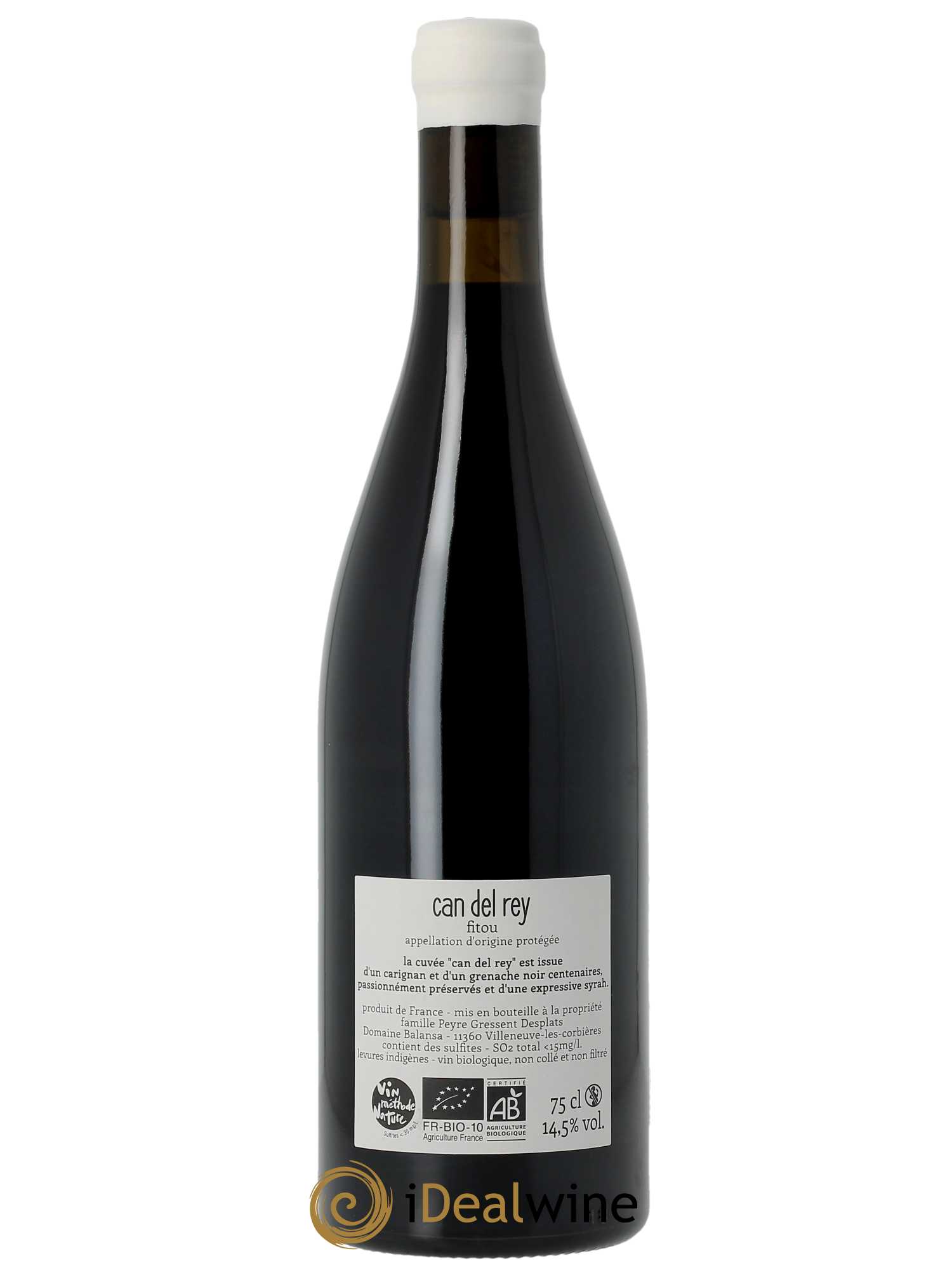 Fitou Can del Rey Balansa (Domaine)  2020 - Lot de 1 Bouteille