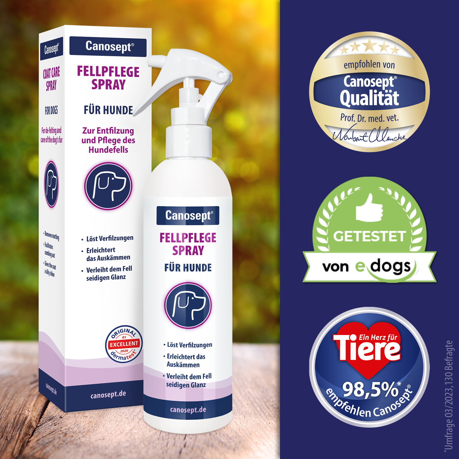 Canosept Fellpflege Canosept Fellpflegespray für Hunde 250 ml