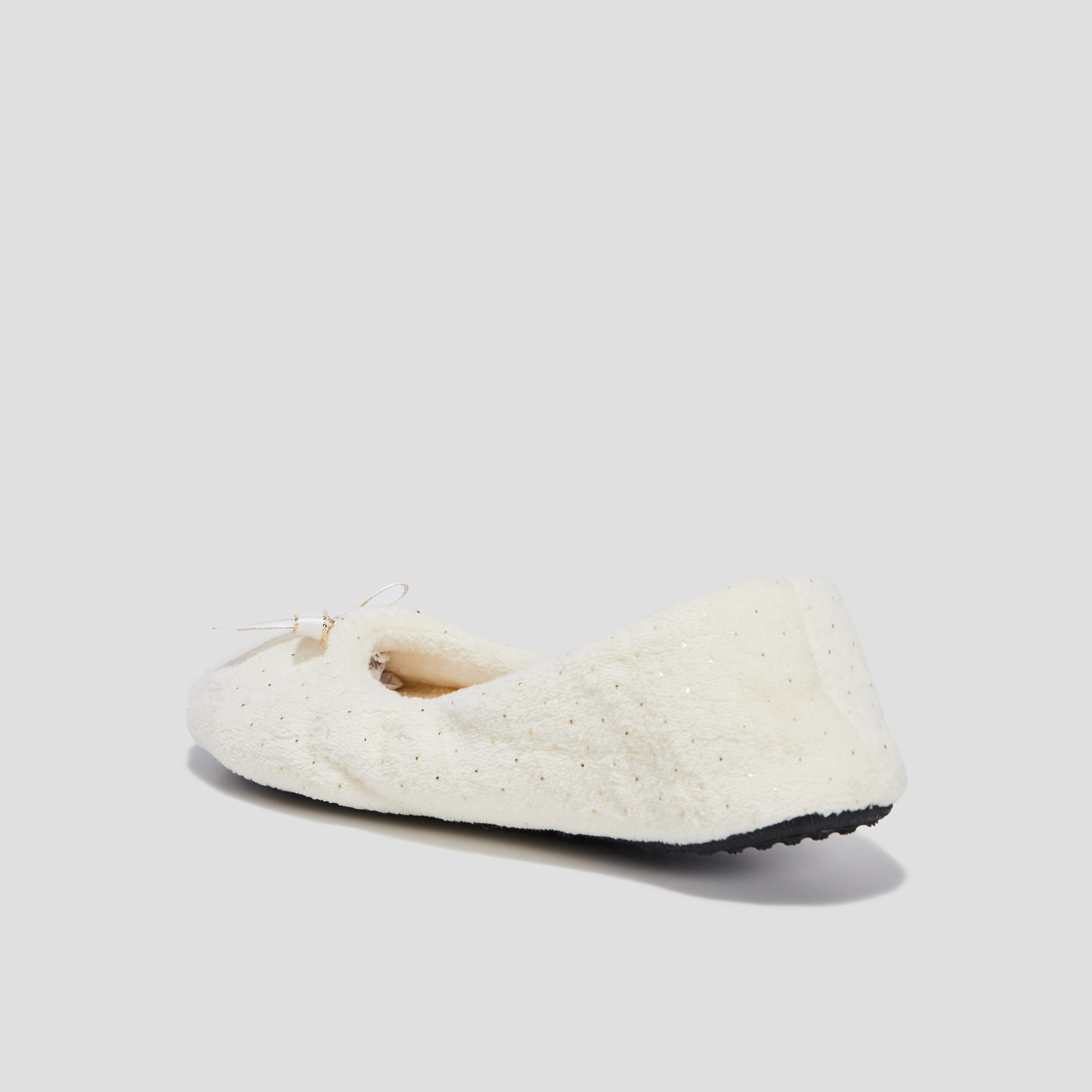 Chaussons ballerines blanc femme | La Halle