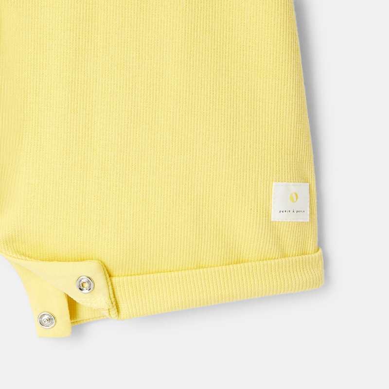 Pyjama court en coton jaune naissance Absorba