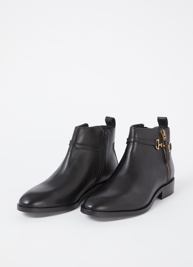 Ghete Dune London Parklyn Wide Fit, din piele, cu cataramă tip cal.