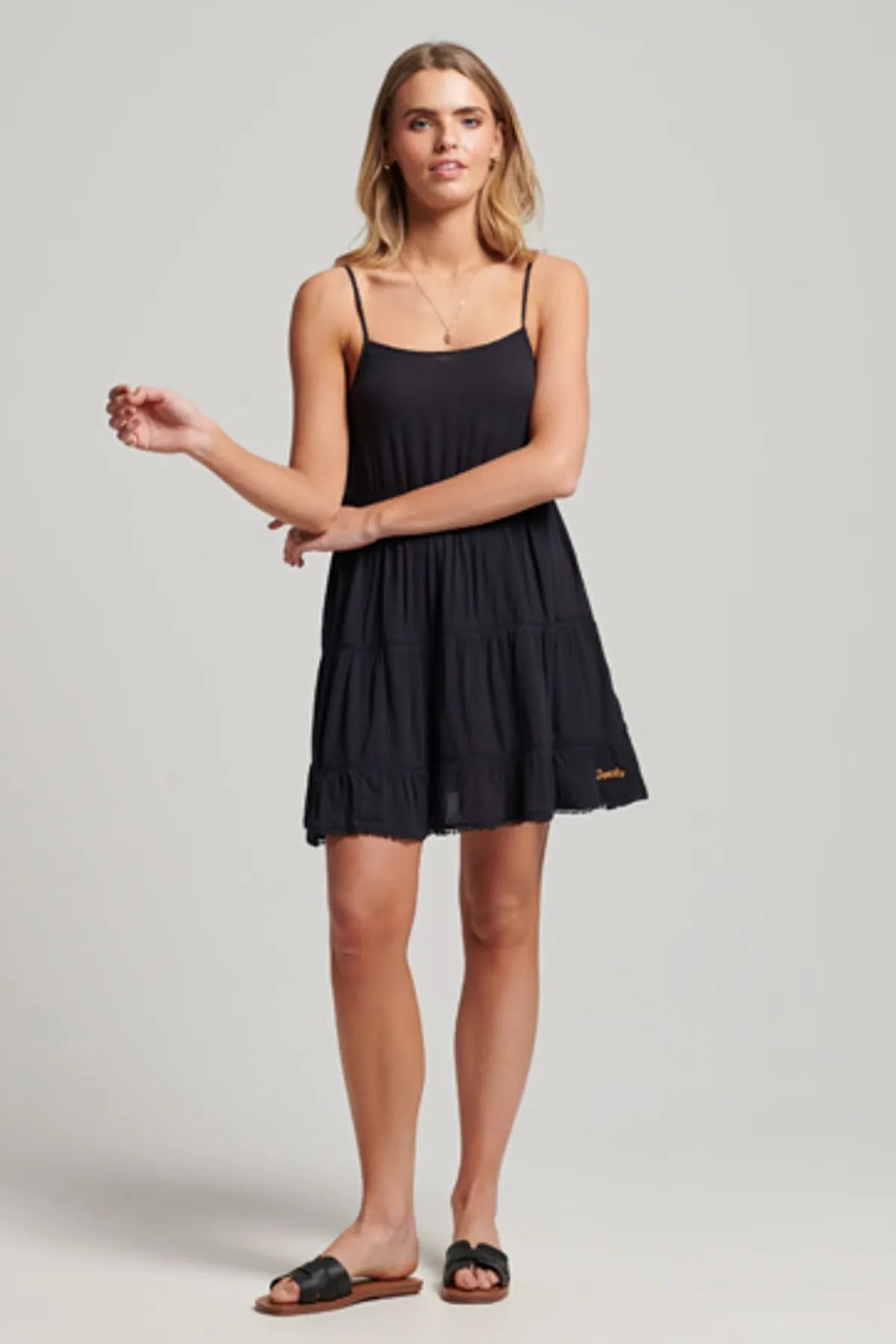 SUPERDRY  Kleid - Dunkelblau - A-Linie