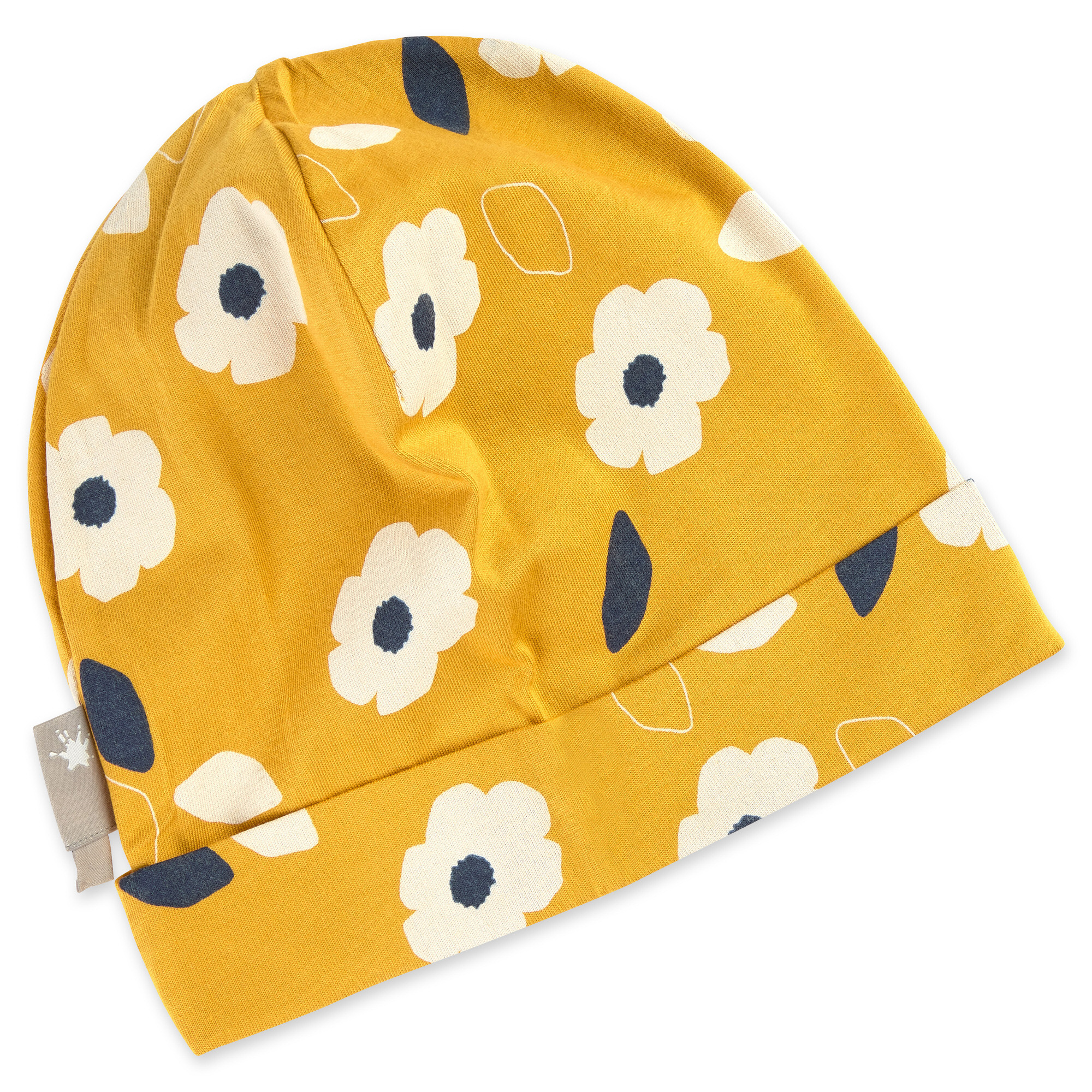Kinder Sommer Beanie mit Blümchen Print