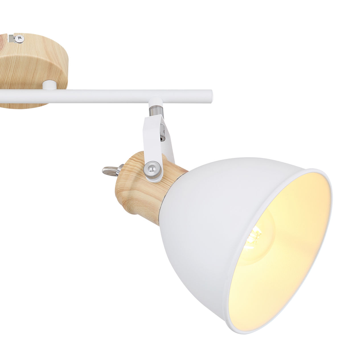 Globo Lighting - WIHO - Strahler Metall weiß, 2x E27
