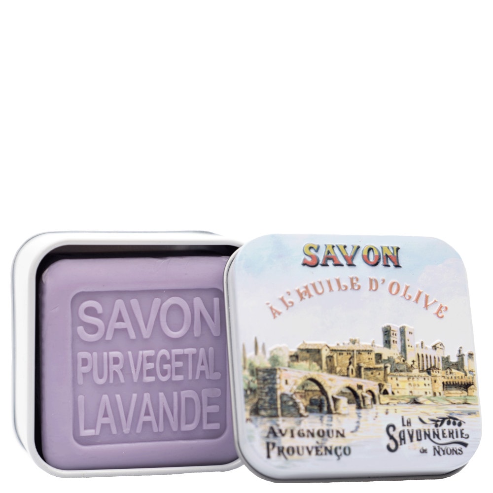 La savonnerie de nyons Savon 100g Lavande et Boîte Métal Avignon Savon