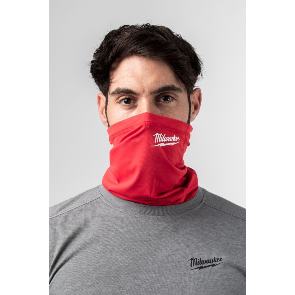 Milwaukee Accessories 4932493094 NGFMP WORKSKIN™ Performance Neck Gaiter Face Mask Red
