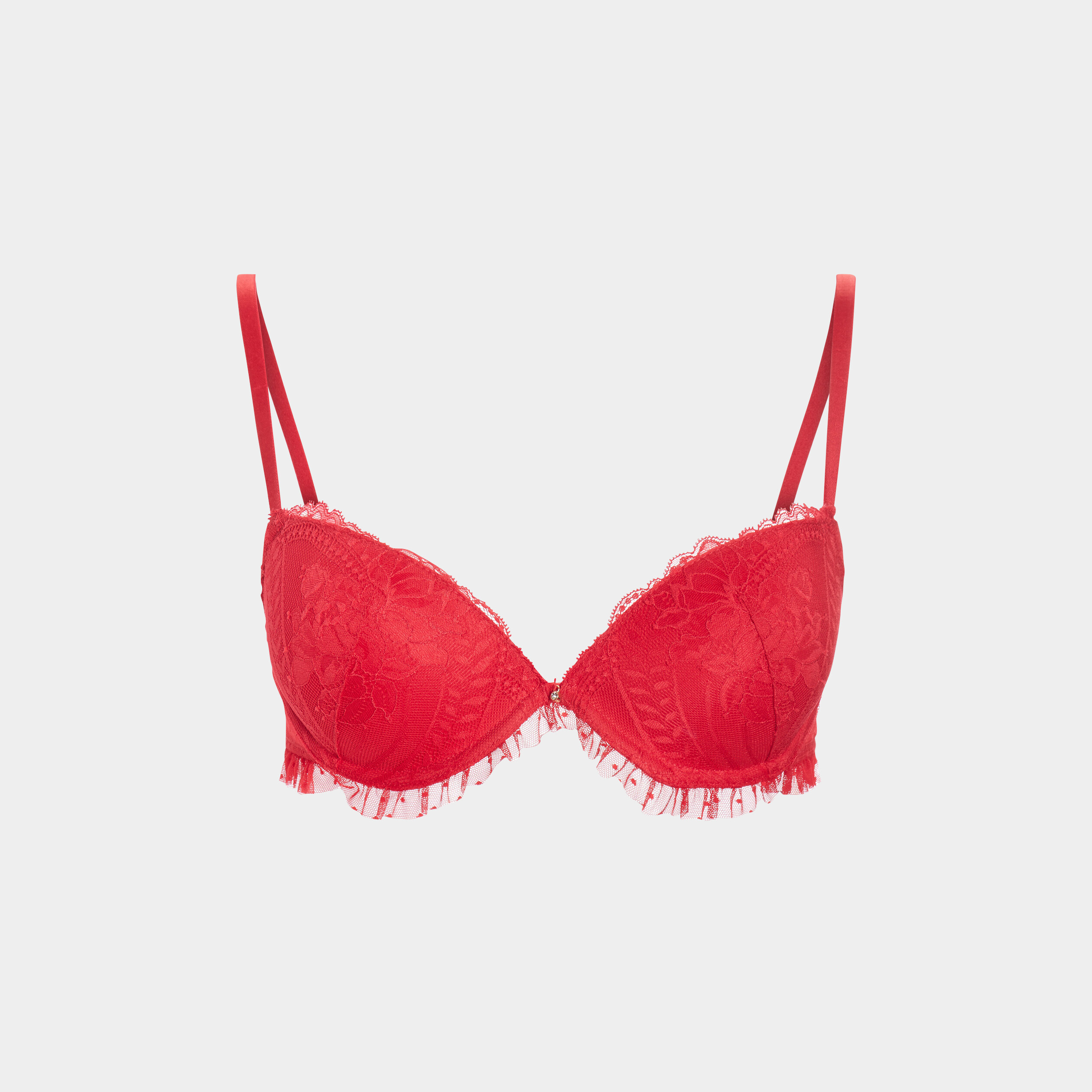 Soutien-gorge plunge rouge femme | La Halle