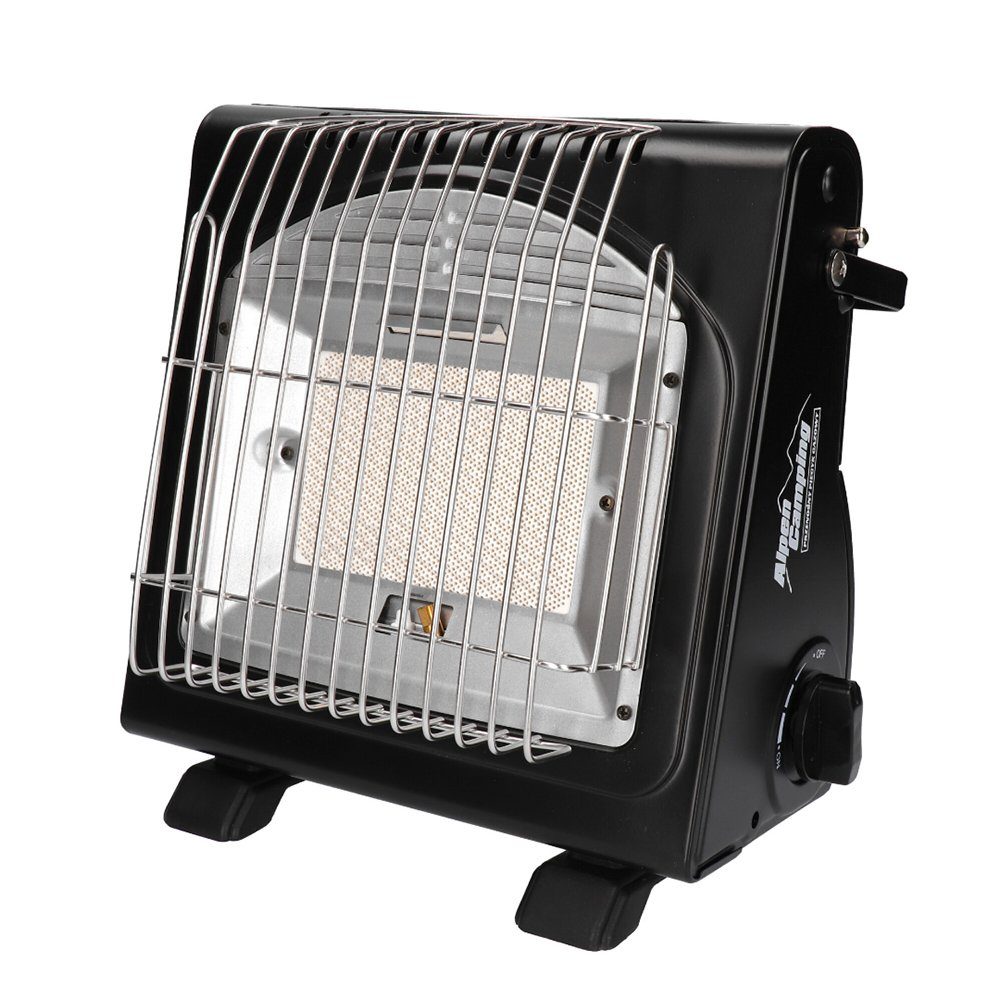 Alpen Camping Gaskocher IK1100, 2 in 1 Gasofen mit Kocherfunktion