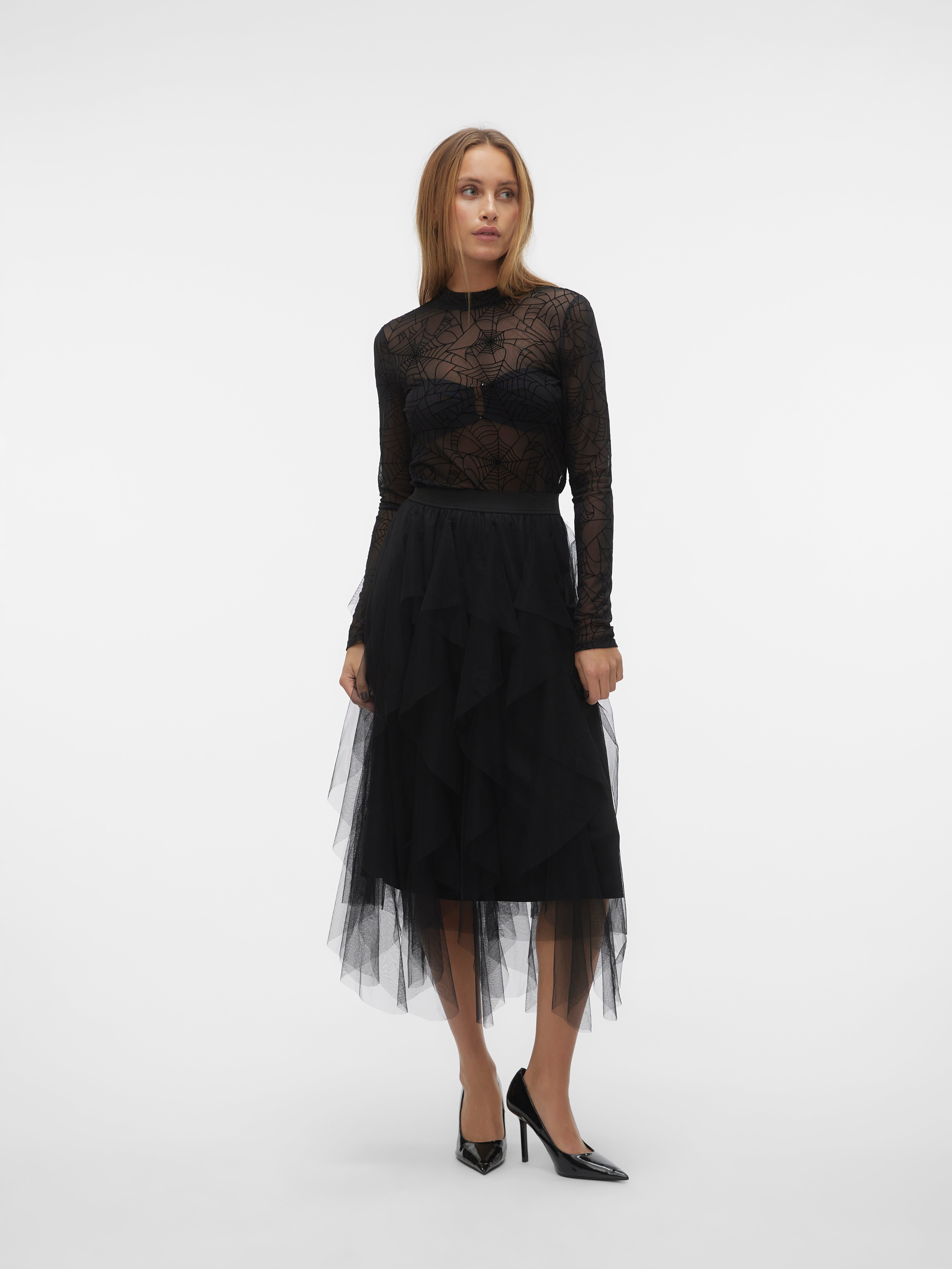 VMEVE Hohe Taille Midirock