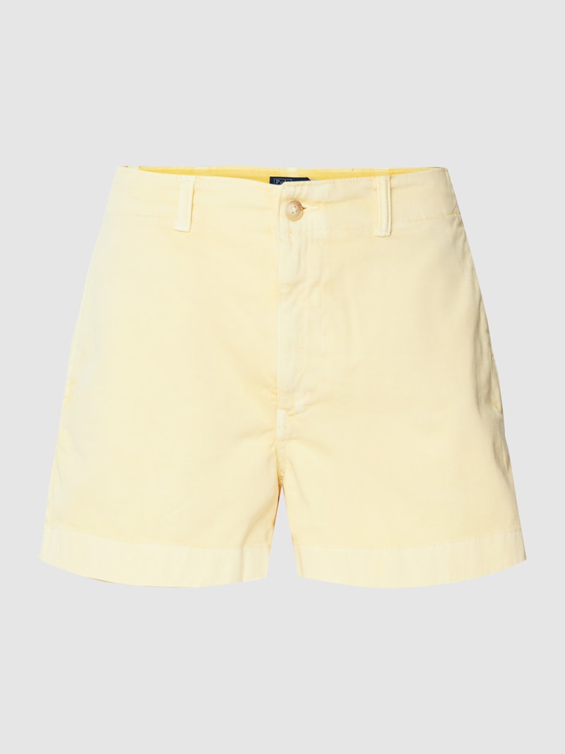 Shorts mit seitlichen Eingrifftaschen in cognac