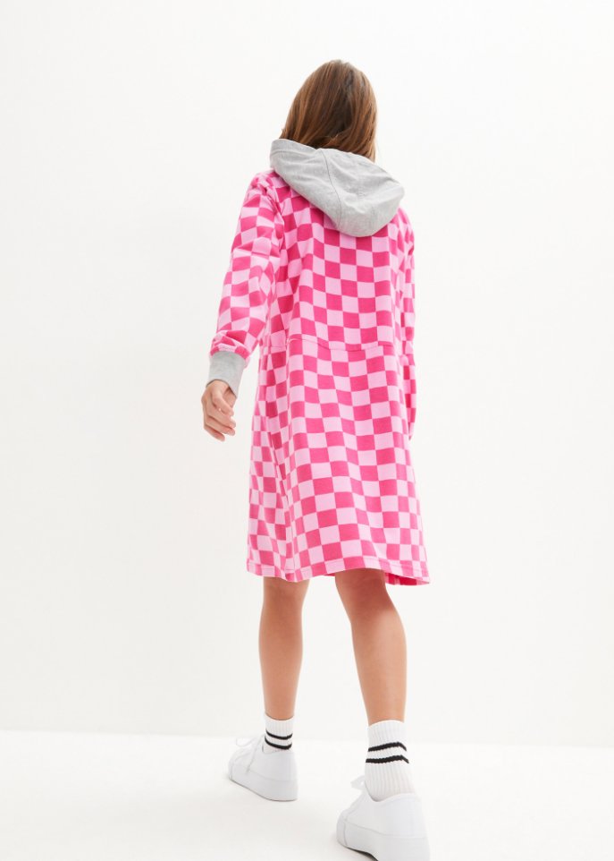 Mädchen Kapuzen-Jerseykleid