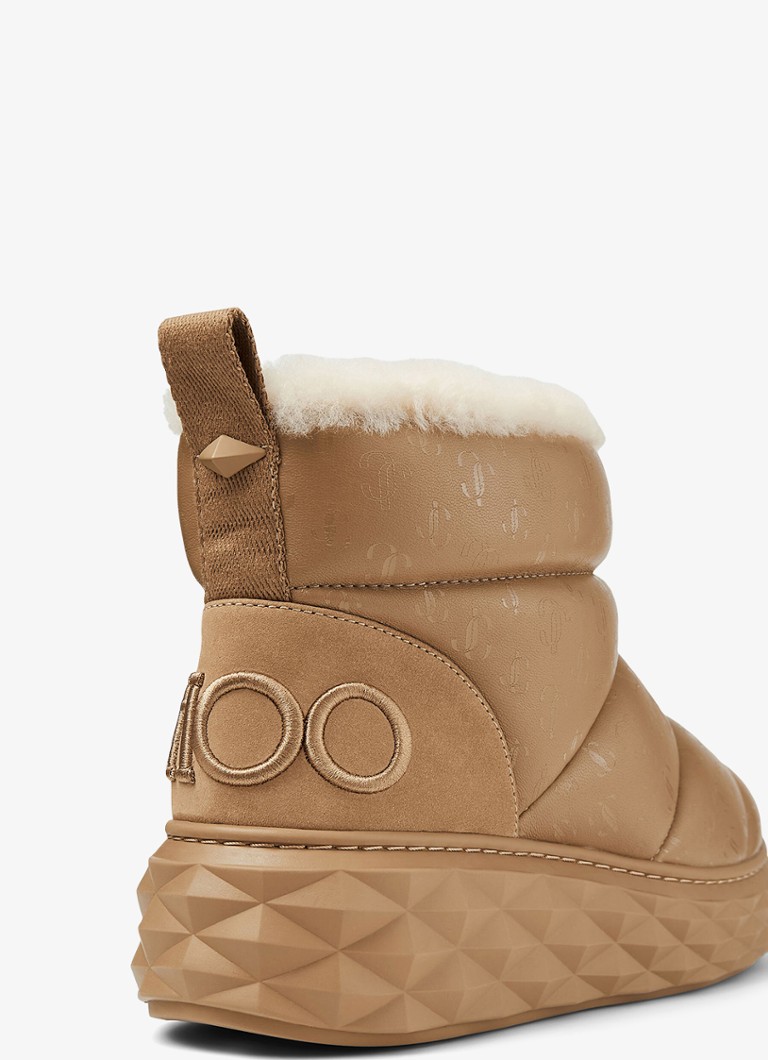 Jimmy Choo Xan leather ankle boot with logo