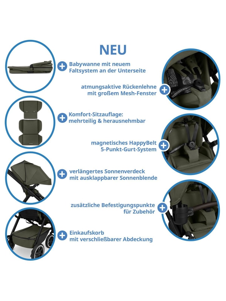 ABC-Design 6in1 Kombi-Kinderwagen-Set Samba 2 inkl. in gruen günstig kaufen onesize