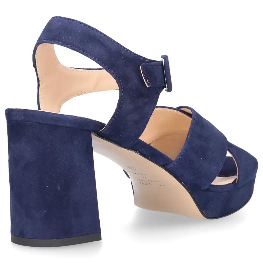 EN AVANT - Sandalen LUXE Veloursleder - blau