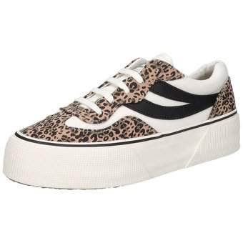 Superga Revolley Microleopard in weiß