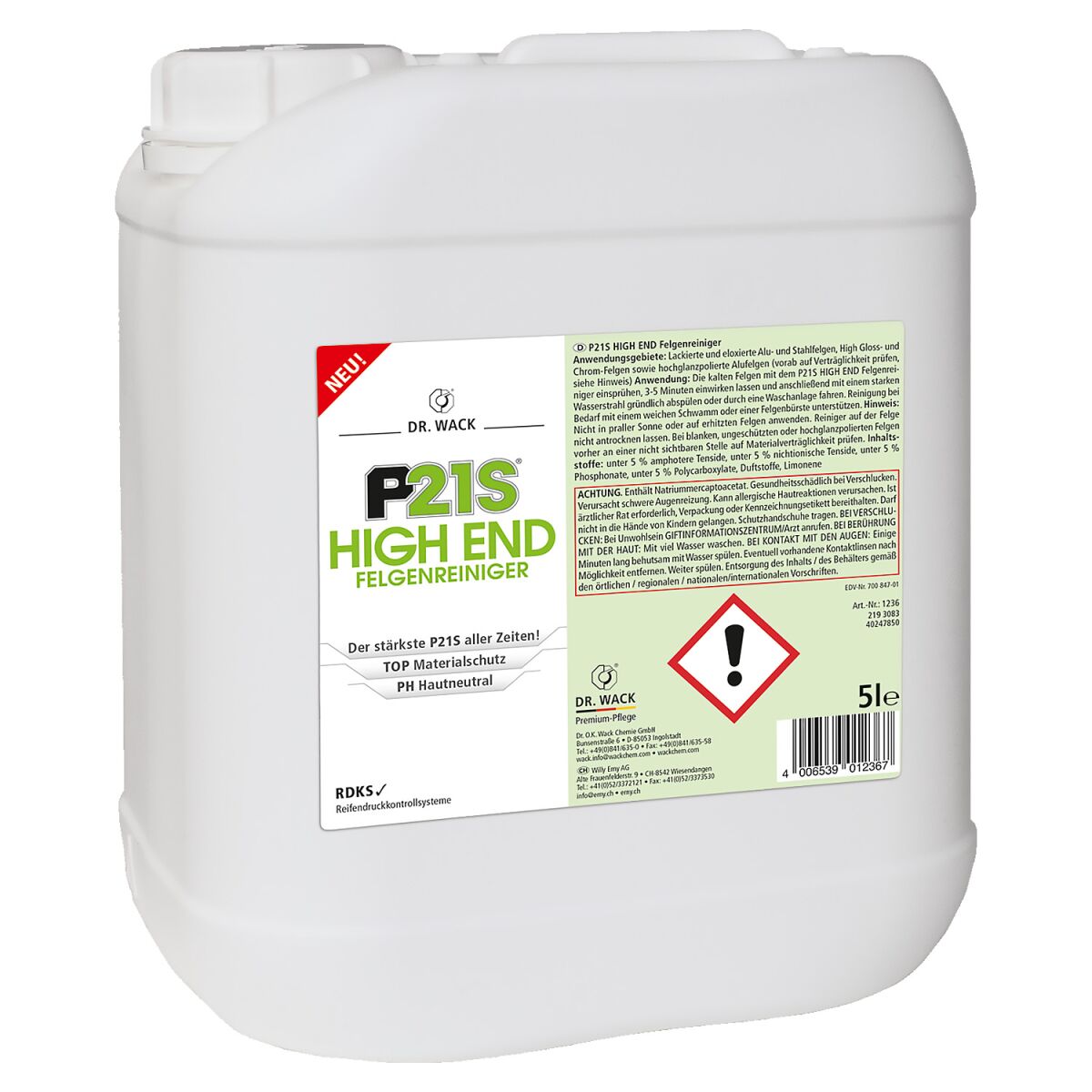 Dr. Wack P21S High End Felgenreiniger 5L