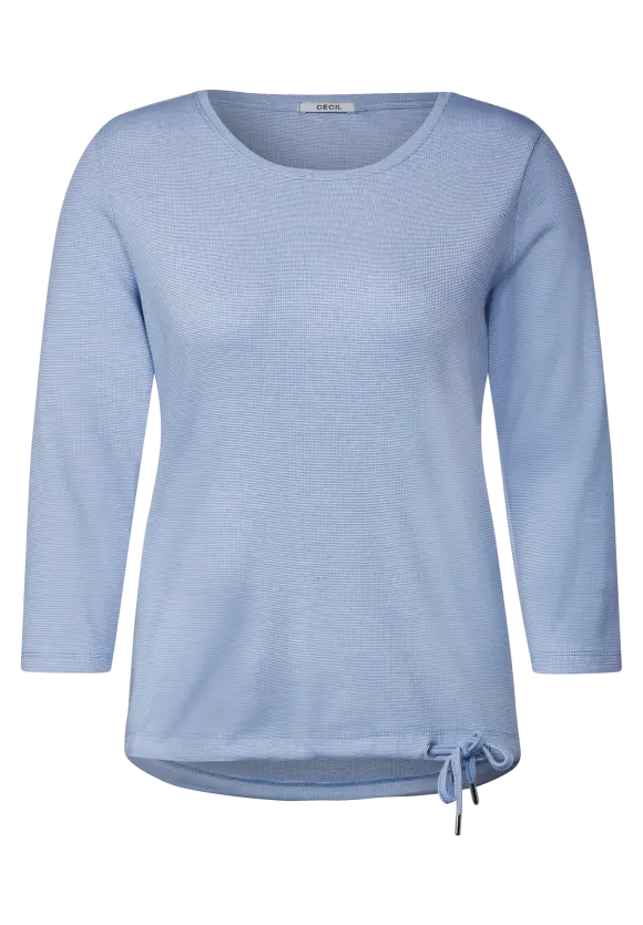 CECIL Rippshirt mit 3/4 Ärmel