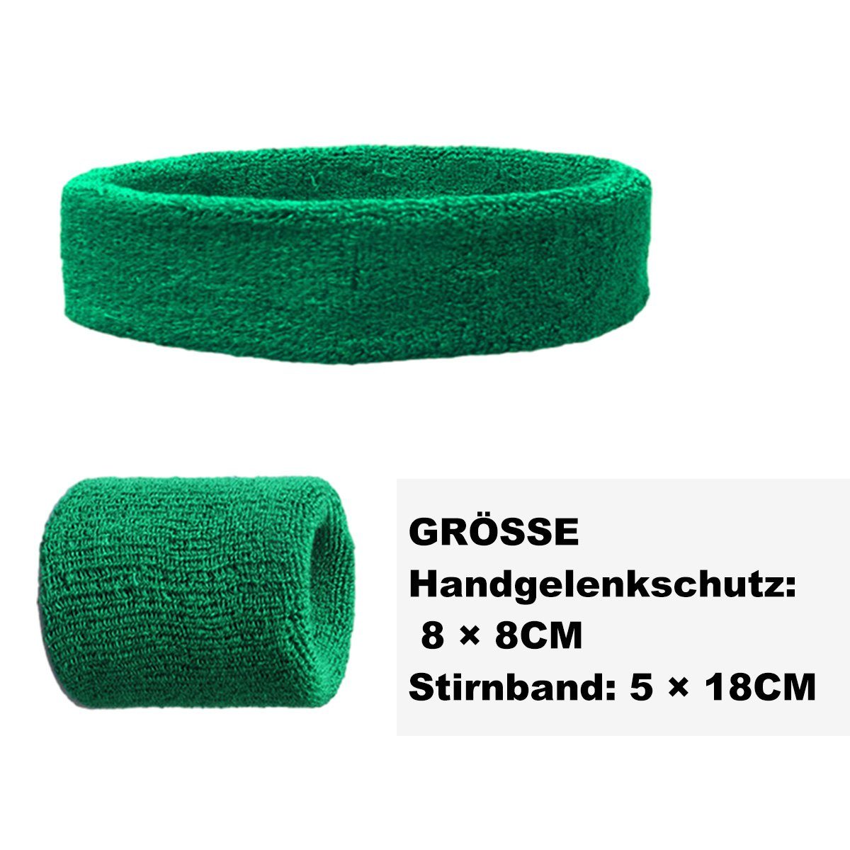 Juoungle Schweißband Armbänder und Schweißband Stirnband Set