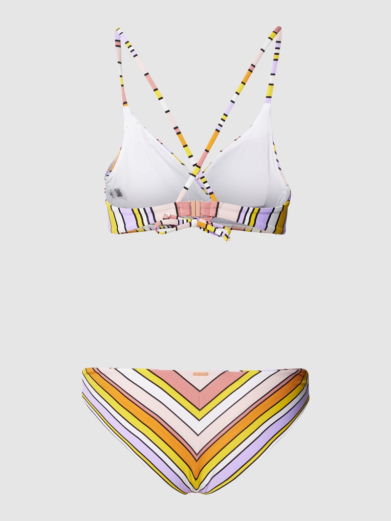 Bikini-Set mit Allover-Muster Modell 'MAOI' in orange